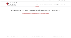 Desktop Screenshot of alexanderverweyen.com